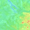 Топографическая карта Ķekavas pagasts, высота, рельеф