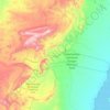 Топографическая карта Gammon Ranges, высота, рельеф