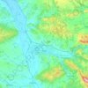 Топографическая карта Ниш, высота, рельеф