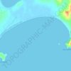 Топографическая карта бухта Лукина, высота, рельеф