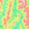 Топографическая карта Dechang County, высота, рельеф