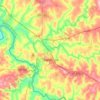 Топографическая карта Ourinhos, высота, рельеф