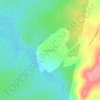 Топографическая карта Бадарминск, высота, рельеф