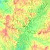 Топографическая карта Джэксон, высота, рельеф