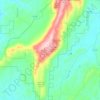 Топографическая карта Cheaha Wilderness, высота, рельеф