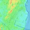 Топографическая карта East Village, высота, рельеф