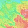 Топографическая карта Красноозёрное сельское поселение, высота, рельеф
