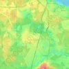 Топографическая карта Некрасовский, высота, рельеф