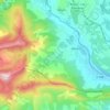 Топографическая карта Ribiers, высота, рельеф