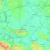 Топографическая карта Воеводина, высота, рельеф