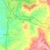 Топографическая карта Santa Gertrudes, высота, рельеф