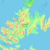Топографическая карта Afognak Island, высота, рельеф