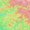 Топографическая карта Shimla District, высота, рельеф