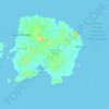 Топографическая карта Belitung Timur, высота, рельеф