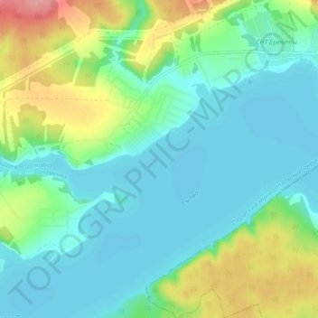Топографическая карта Мостовая, высота, рельеф