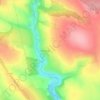 Топографическая карта Сапогов, высота, рельеф