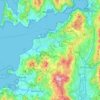 Топографическая карта Vigo, высота, рельеф