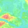 Топографическая карта Ирдоматское сельское поселение, высота, рельеф