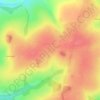 Топографическая карта Полтево, высота, рельеф