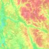 Топографическая карта Парское сельское поселение, высота, рельеф