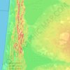Топографическая карта Biscarrosse, высота, рельеф
