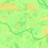 Топографическая карта сельское поселение Сингапай, высота, рельеф
