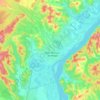 Топографическая карта городской округ Комсомольск-на-Амуре, высота, рельеф