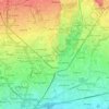 Топографическая карта Монца, высота, рельеф