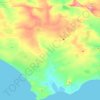 Топографическая карта Кировское сельское поселение, высота, рельеф