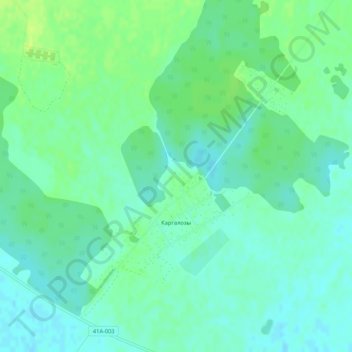 Топографическая карта Каргалозы, высота, рельеф