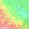 Топографическая карта Черемховский район, высота, рельеф