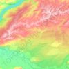 Топографическая карта Сузунский район, высота, рельеф