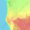Топографическая карта Красный Яр, высота, рельеф
