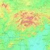 Топографическая карта Словакия, высота, рельеф