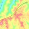 Топографическая карта Bloomingdale, высота, рельеф