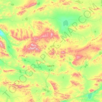 Топографическая карта Gumu, высота, рельеф