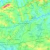 Топографическая карта Leuze-en-Hainaut, высота, рельеф