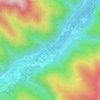 Топографическая карта Нижне-Архызское городище, высота, рельеф