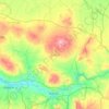 Топографическая карта Аванос, высота, рельеф