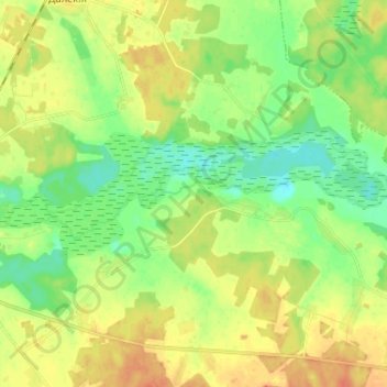 Топографическая карта Малая Речка, высота, рельеф