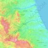 Топографическая карта Teramo, высота, рельеф