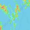 Топографическая карта 奈留島, высота, рельеф