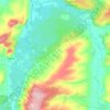 Топографическая карта Лавинское сельское поселение, высота, рельеф