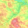 Топографическая карта Теча, высота, рельеф
