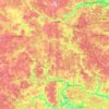 Топографическая карта Наро-Фоминский городской округ, высота, рельеф