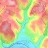 Топографическая карта Pitcairn, высота, рельеф