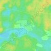 Топографическая карта Орлея, высота, рельеф
