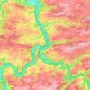 Топографическая карта Dinant, высота, рельеф