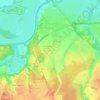 Топографическая карта Успенское, высота, рельеф