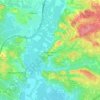 Топографическая карта Castelnau-de-Guers, высота, рельеф
